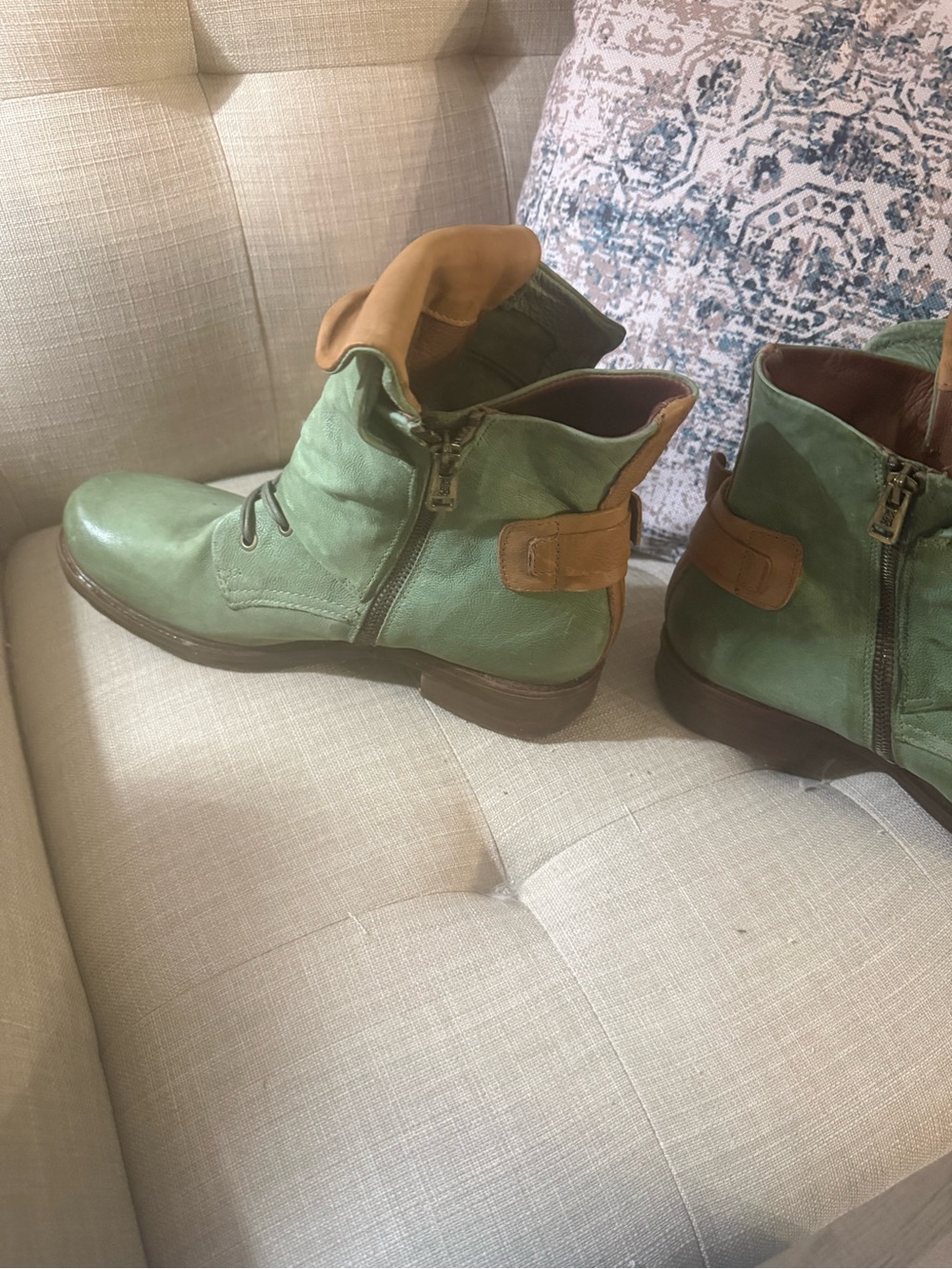 A.S.98 light green Emmerson Boots. Size 41 worn once or twice at the most - Picture 4 of 7